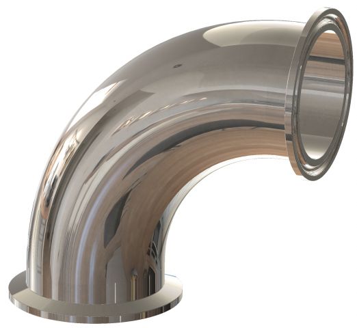 90 Deg Clamp x Clamp Elbows - T2CMP - PM Finish SF4